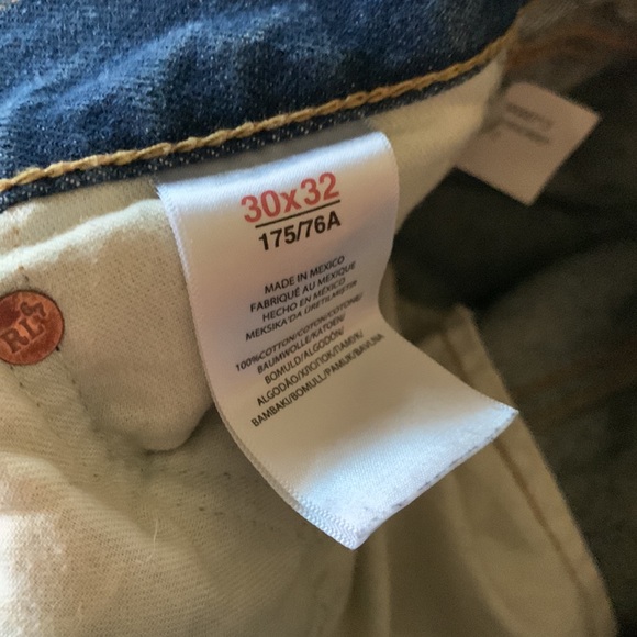 Polo Ralph Lauren Classic Fit Distressed Denim Jeans mens 30 x 32 Like New - Picture 3 of 9